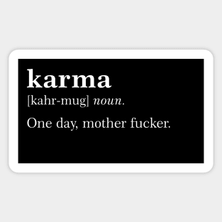 Karma definition Sticker